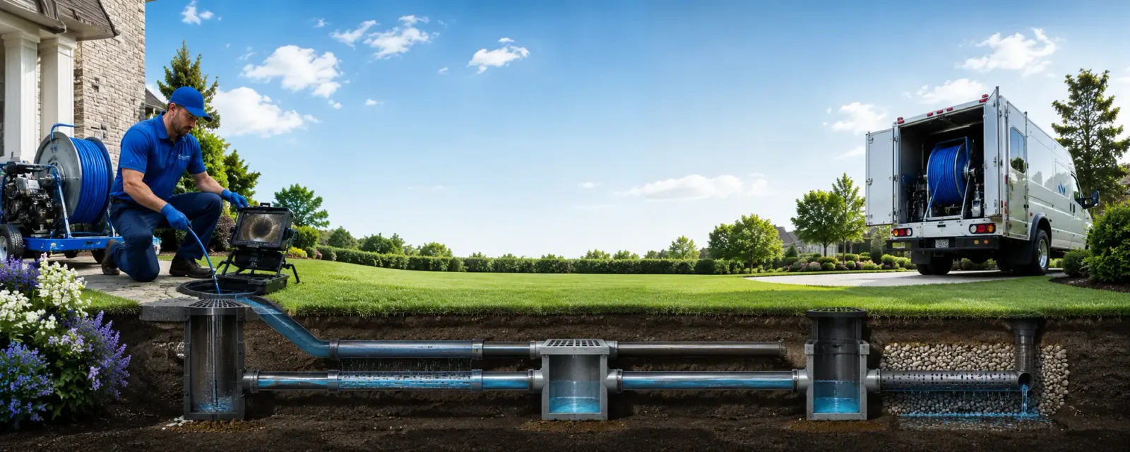 Outdoor drain cleaning information for Avalon, WI